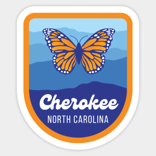 Cherokee North Carolina Tourist Souvenir Sticker